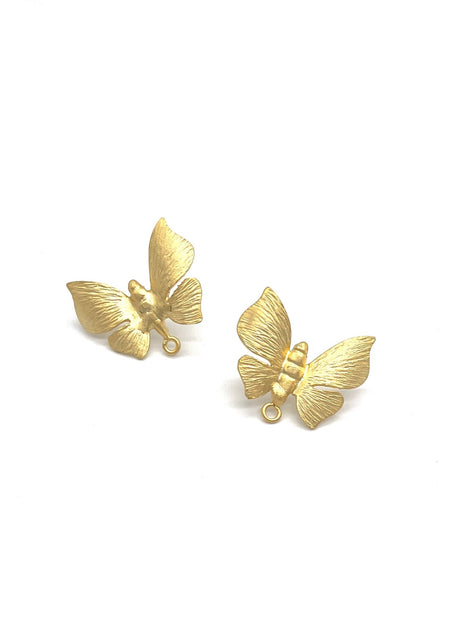 Small Monarch Butterfly Studs