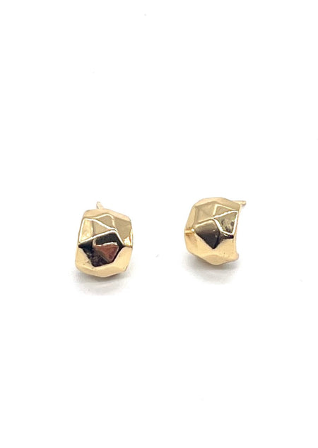 Gold Hammered Studs