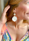 Fiesta Pink Flower Dangles
