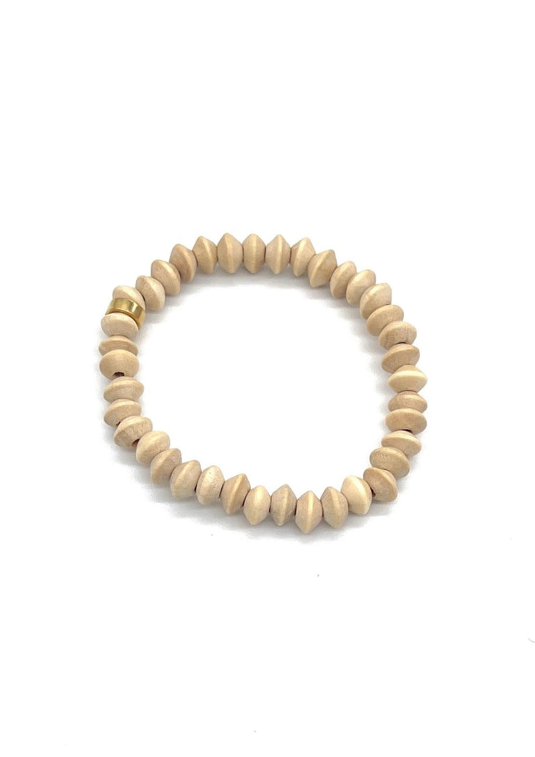 Natural Mini-Bicone Bracelet