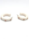 White Resin Hoops