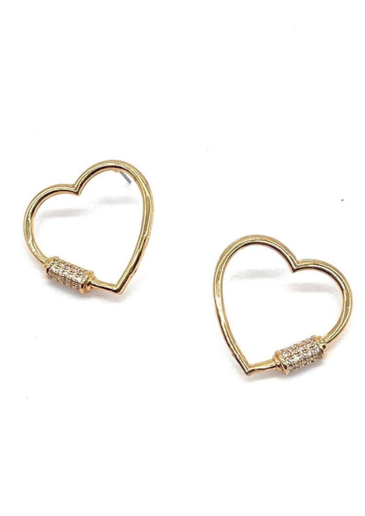 Be Mine Heart Studs