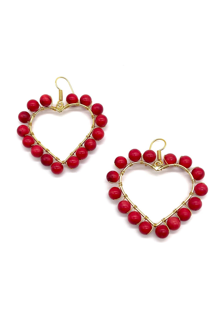 True Love Heart Hoops