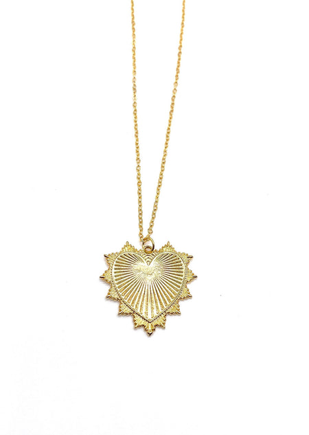 Sunshine Heart Chain Necklace