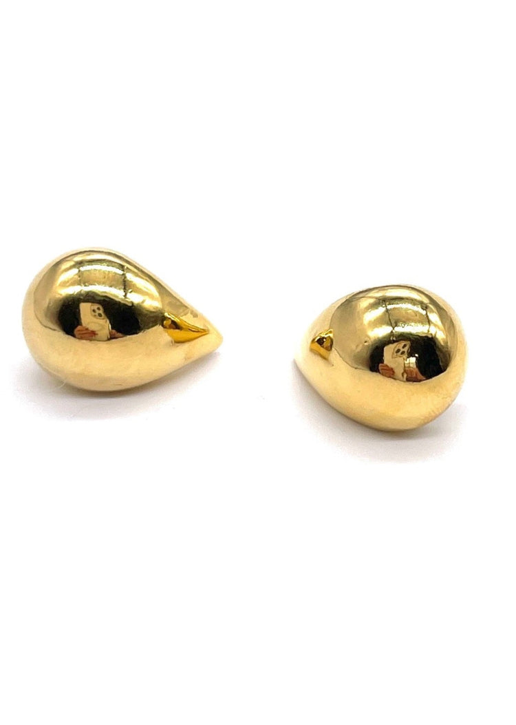 Gold Teardrop Studs