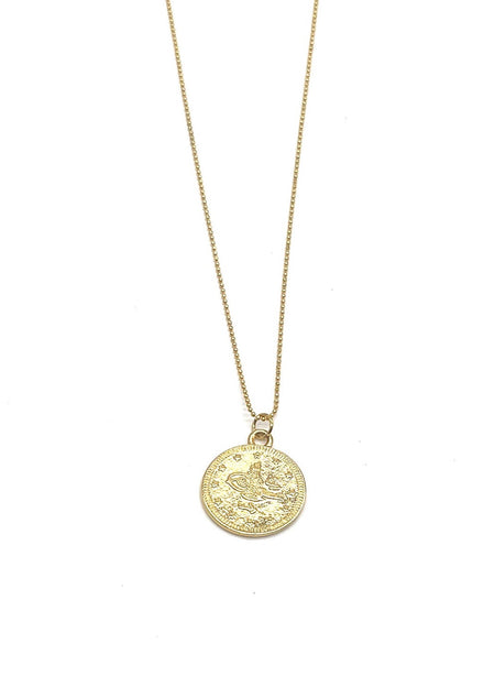 Large 19" Coin Chain Necklace