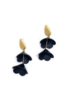 Black Double-Cap Dangles