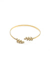 Gold Pavé Leaf Bracelet