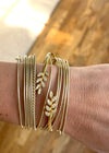 Gold Pavé Leaf Bracelet