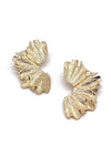 Gold Folds Earbobs