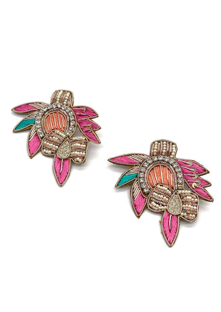 Coral Reef Appliqué Earbobs