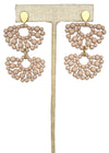 Half-Moon Dangle Earbobs