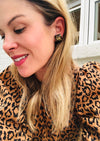 Black & Gold Bday Studs